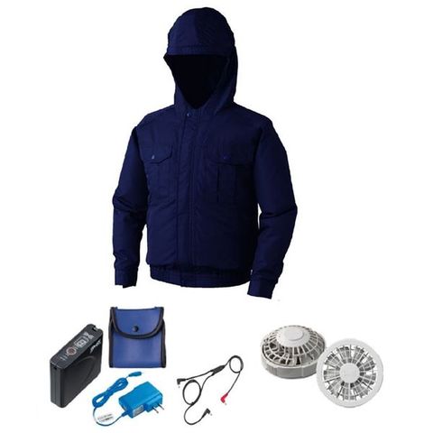 KU9054F 空調服 R ポリエステル製 フルハーネス対応 FAN2400SPBB