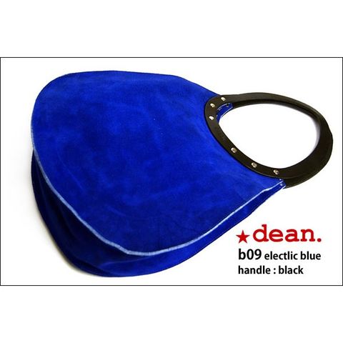 ★dean（ディーン） machine stitch tear-drop ショルダーバッグ elctlic blue（青）  【同梱不可】【代引不可】[▲][TP]