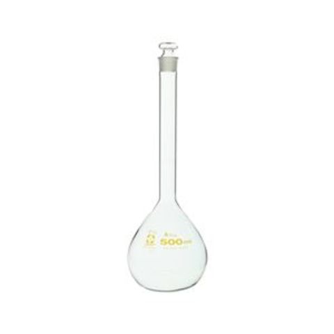 メスフラスコ スーパーグレード 500mL 【020060-500】 研究 実験用品【同梱不可】【代引不可】[▲][TP]