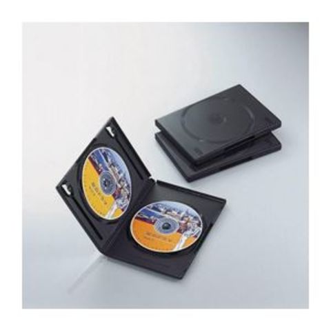 業務用 まとめ買い エレコム DVDトールケース CCD-DVD04BK【×20セット