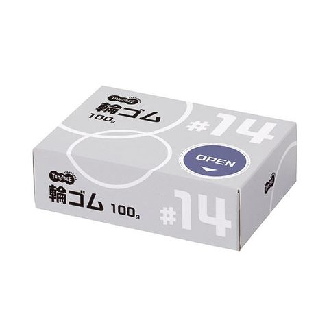 まとめ買い TANOSEE 輪ゴム わごむ ワゴム 文具 雑貨 #14 100g1箱【×20