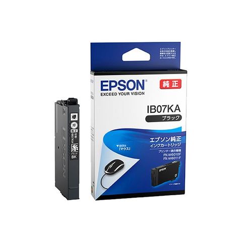 純正品】 EPSON(エプソン) IB07KA インクカートリッジ ブラック 【同梱