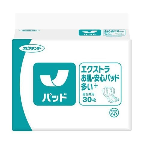 王子ネピア ネピアテンダー パッドエクストラ お肌・安心パッド 多い+(プラス) 1セット(120枚：30枚×4パック)  【同梱不可】【代引不可】[▲][TP]