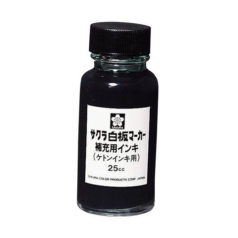 サクラクレパス 白板マーカー 補充インキ ケトンタイプ 25ml 黒 HWBK