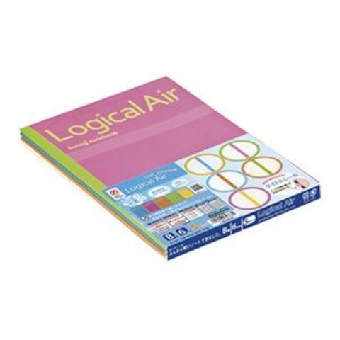 まとめ買い ナカバヤシ ロジカルエアー 軽量ノート/糸綴じノート セミB5判 B罫 5冊パック 【×10セット】 【同梱不可】【代引不可】[▲][TP]