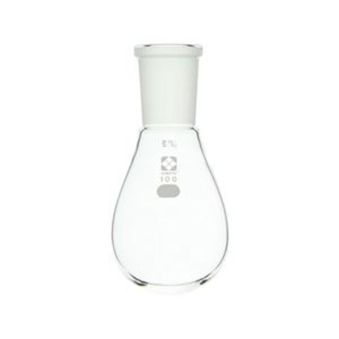 共通摺合なす形フラスコ 100mL 【005370-29100】 研究 実験用品【同梱