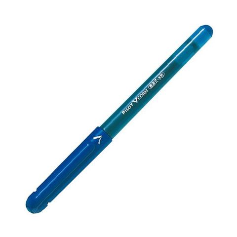 まとめ）パイロット 水性ボールペン Vコーン極細0.5mm ブルー LVE-10EF