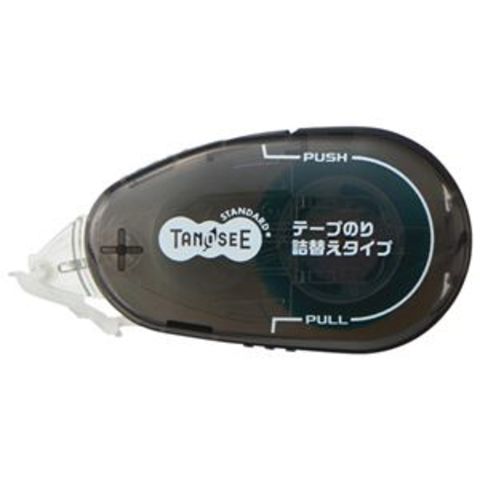 まとめ買い 業務用 TANOSEE テープのり（リフィル式ドットタイプ） 本体 コンパクト 8.4mm×15m ブラック 1セット（10個）  【×3セット】 文房具 事務用品【同梱不可】【代引不可】[▲][TP]