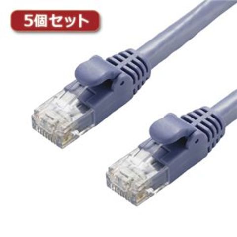 【5個セット】 エレコム LANケーブル/CAT6A/スタンダード/30m/ブルー LD-GPA/BU30X5 パソコン 周辺機器  ケーブル【同梱不可】【代引不可】[▲][TP]