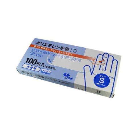 まとめ買い やなぎプロダクツ ポリエチレン手袋LD 半透明 100枚入 S（×5セット） 【同梱不可】【代引不可】[▲][TP]