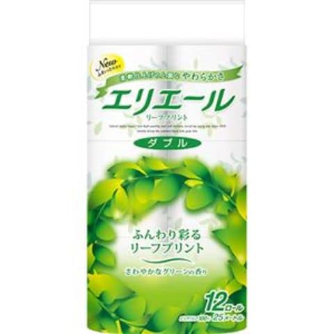 まとめ買い 大王製紙 エリエールトイレットティシュー リーフプリント