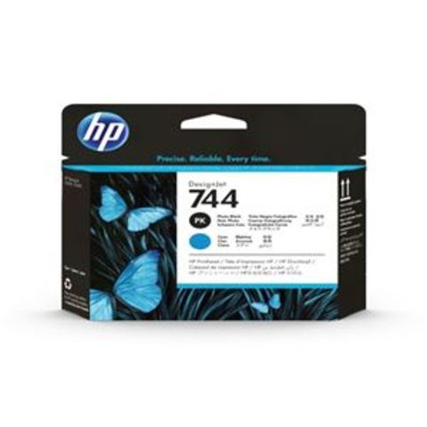 HP（Inc.） HP744プリントヘッド フォトブラック/シアン F9J86A【同梱不可】【代引不可】[▲][TP]