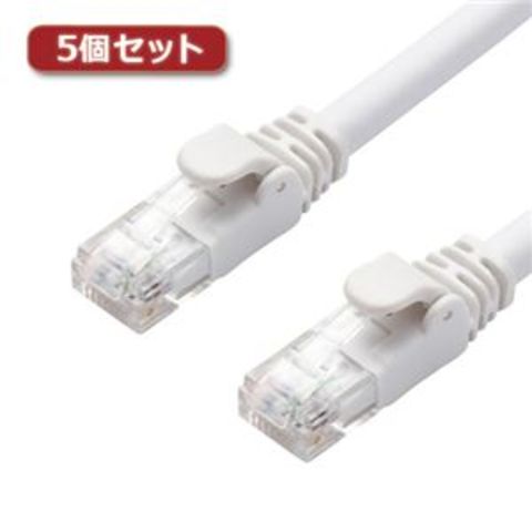 【5個セット】 エレコム LANケーブル/CAT6A/スタンダード/10m/ホワイト LD-GPA/WH10X5 パソコン 周辺機器  ケーブル【同梱不可】【代引不可】[▲][TP]