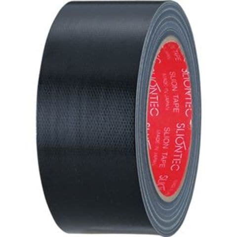 スリオンテック カラー布テープ 50mm×25m 黒 343702BK 1セット（30巻） 文房具 事務用品【同梱不可】【代引不可】[▲][TP]