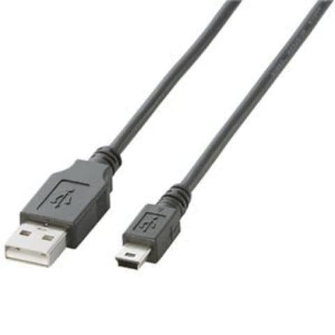 業務用 まとめ買い エレコム USB2.0ケーブル(A)オス-mini(B)オス ブラック 0.5m U2C-M05BK 1本 【×30セット】  パソコン 周辺機器 ケーブル【同梱不可】【代引不可】[▲][TP]