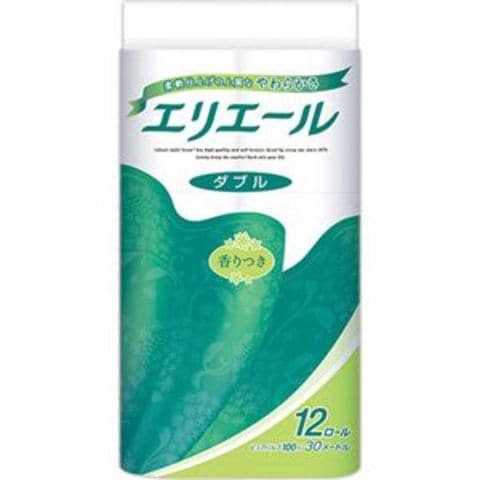 まとめ買い 業務用 大王製紙 エリエールトイレットティシュー ダブル 芯あり 香りつき 30m 1セット（72ロール：12ロール×6パック）  【×3セット】 日用消耗品【同梱不可】【代引不可】[▲][TP]