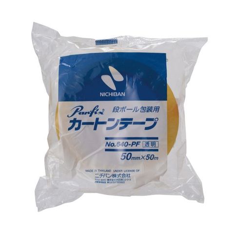 まとめ買い ニチバン カートンテープNo.640-PF 50mm×50m 透明 640PF-50