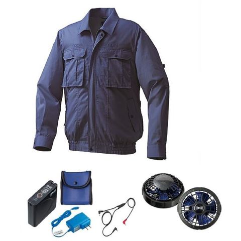 KU91720 空調服 R ポリエステル製 半袖 FAN2300B・RD9261・LISUPER1