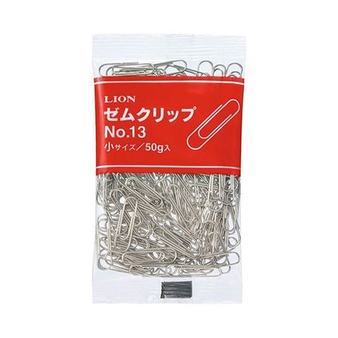 まとめ買い ライオン事務器 ゼムクリップ 小 23mm 50g No.13-50 1