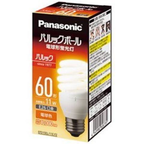 まとめ買い Panasonic 電球型蛍光灯 D60形 電球色 EFD15EL11EF2【×3セット】 【同梱不可】【代引不可】[▲][TP]