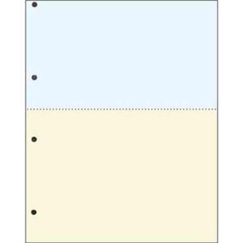 TANOSEE 汎用マルチタイププリンタ帳票 カラー用紙 A4 3分割 6穴 1箱