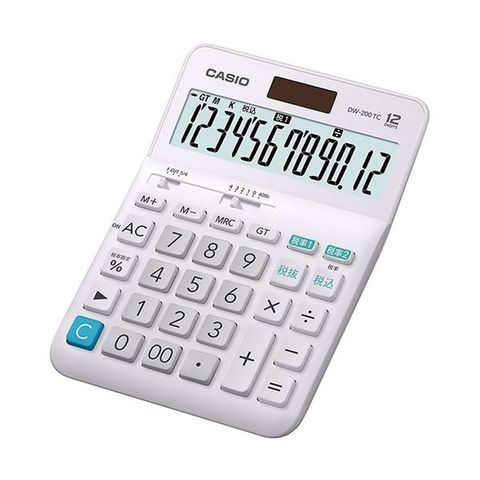 カシオ計算機 CASIO W税率電卓 デスクタイプ12桁 DW-200TC-N 【同梱不可】【代引不可】[▲][TP]