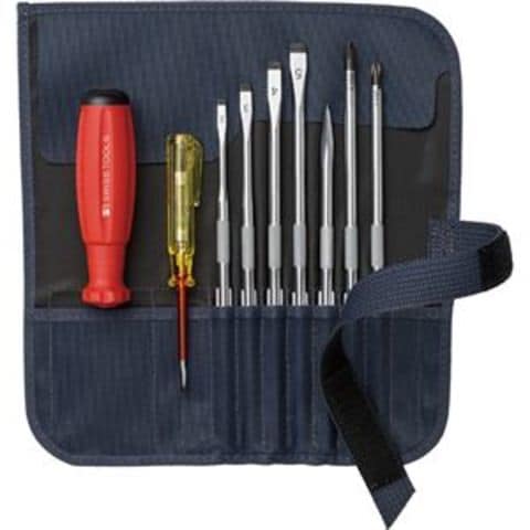 PB SWISS TOOLS 差替式ドライバーセット 8本組 グレー 8218GY-V01 【同梱不可】【代引不可】[▲][TP]