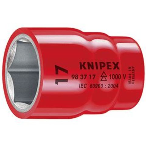 KNIPEX（クニペックス）9837-16 （3／8SQ） 絶縁ソケット 1000V DIY 工具【同梱不可】【代引不可】[▲][TP]