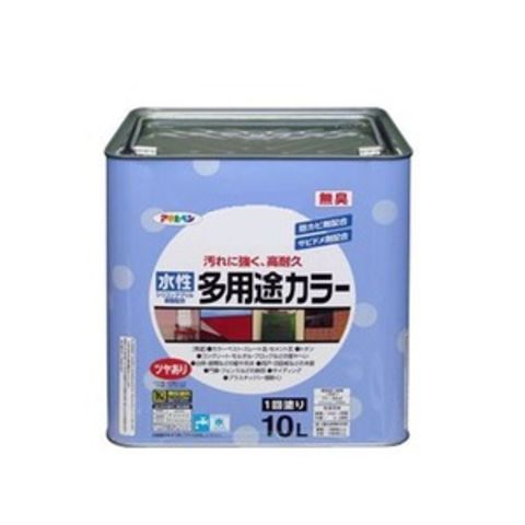 水性多用途カラー こげ茶 10L 【同梱不可】【代引不可】[▲][TP]
