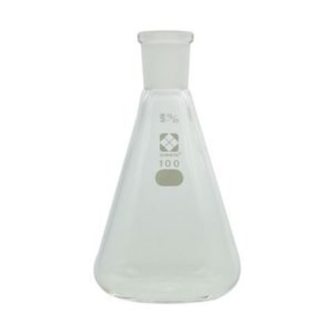 共通摺合三角フラスコ 100mL 【005510-15100】 研究 実験用品【同梱不可】【代引不可】[▲][TP]