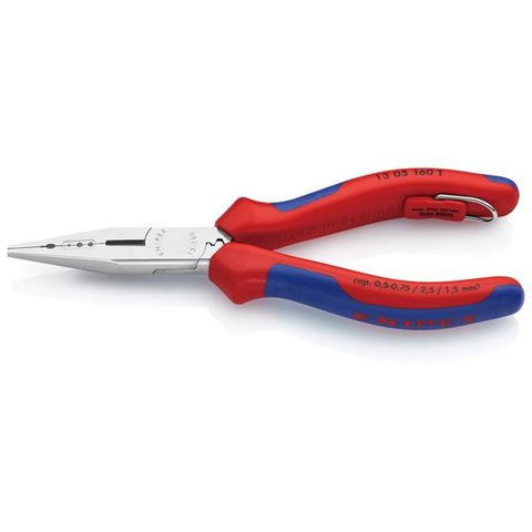 KNIPEX（クニペックス）1305-160TBK 電気技師用ペンチ 落下防止（BK【同梱不可】【代引不可】[▲][TP]