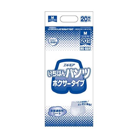 まとめ買い カミ商事 エルモア いちばん パンツボクサータイプ M 1パック（20枚）【×5セット】 【同梱不可】【代引不可】[▲][TP]