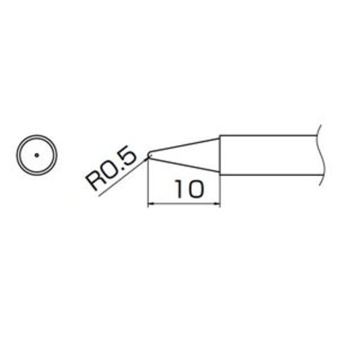 白光 T13-B2 こて先／0.5B型【同梱不可】【代引不可】[△][TP