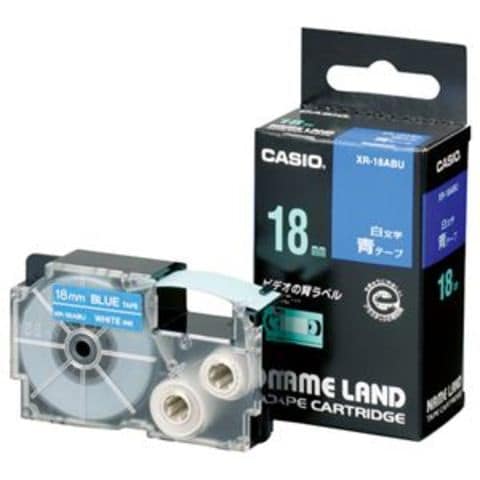 まとめ買い カシオ CASIO ネームランド NAME LAND スタンダードテープ 18mm×8m 赤／白文字 XR-18ARD 1個  【×10セット】 【同梱不可】【代引不可】[▲][TP]