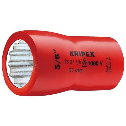 KNIPEX（クニペックス）9837-9／16 （3／8SQ） 絶縁ソケット 1000V【同梱不可】【代引不可】[▲][TP]