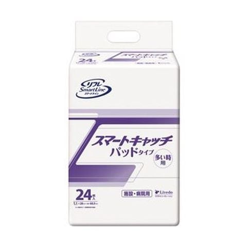 まとめ買い リブドゥコーポレーション リフレスマートキャッチ パッドタイプ 多い時 1パック（24枚）【×10セット】  【同梱不可】【代引不可】[▲][TP]