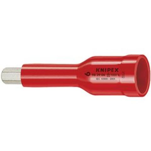 KNIPEX（クニペックス）9839-05 （3／8SQ）絶縁ヘキサゴンソケット 1000V DIY 工具【同梱不可】【代引不可】[▲][TP]