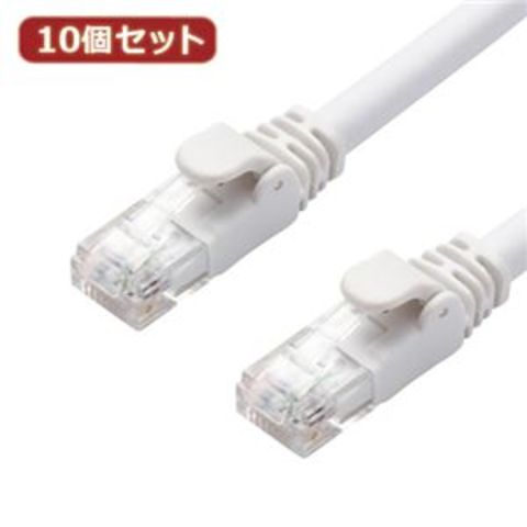 【10個セット】 エレコム LANケーブル/CAT6A/スタンダード/2m/ホワイト LD-GPA/WH2X10 パソコン 周辺機器  ケーブル【同梱不可】【代引不可】[▲][TP]