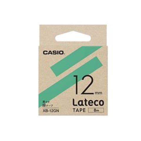 まとめ買い カシオ ラベルライター Lateco 詰め替え用テープ 12mm 緑