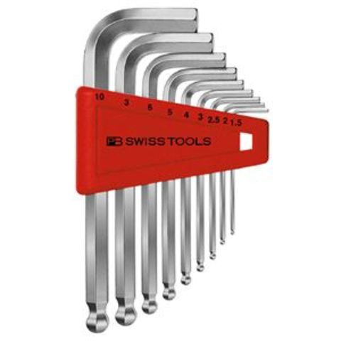 PB SWISS TOOLS 212H-10 ボール付六角棒レンチセット（パックナシ）【同梱不可】【代引不可】[▲][TP]