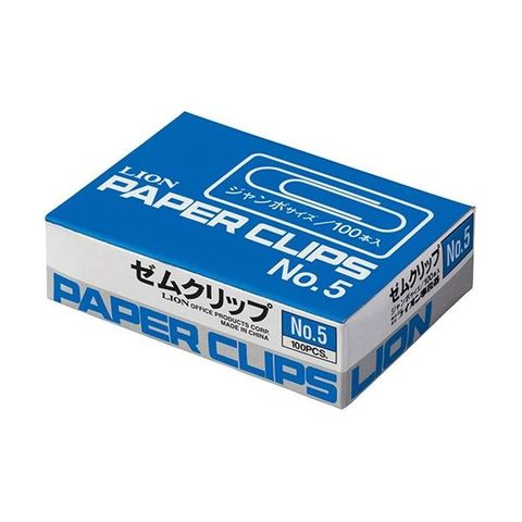 まとめ買い ライオン事務器 ゼムクリップ ジャンボ 50mm No.5-100 1箱(100本) 【×30セット】  【同梱不可】【代引不可】[▲][TP]