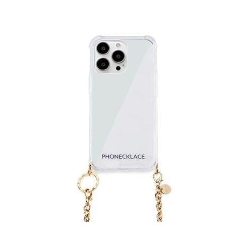 PHONECKLACE チェーンショルダーストラップ付きクリアケース for