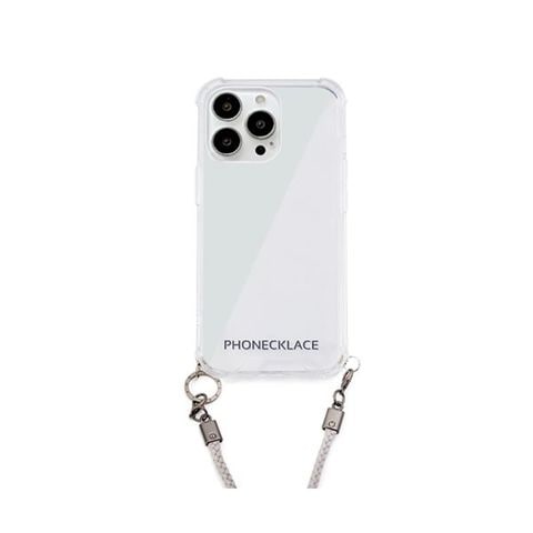 PHONECKLACE ロープショルダーストラップ付きクリアケース for iPhone 13 Pro グレー PN21603i13PGR  【同梱不可】【代引不可】[▲][TP]