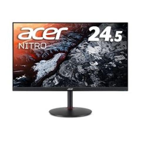 Acer Nitro 24.5型ワイド液晶ディスプレイ  XV252QFbmiiprx（フルHD：1920×1080（16：9）/DisplayPort、HDMI/ブラック/スピーカーあり/IPS/非光沢/400cd/1ms/0.5ms/390Hz）【同梱不可】【代引不可】[▲][TP]