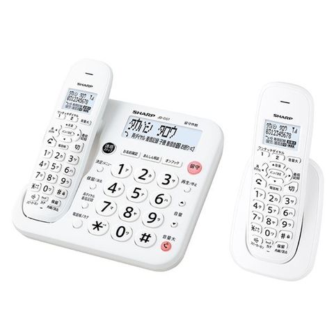シャープ デジタルコードレス電話機 子機1台タイプ ホワイト系 JD-G57CL 【同梱不可】【代引不可】[▲][TP]
