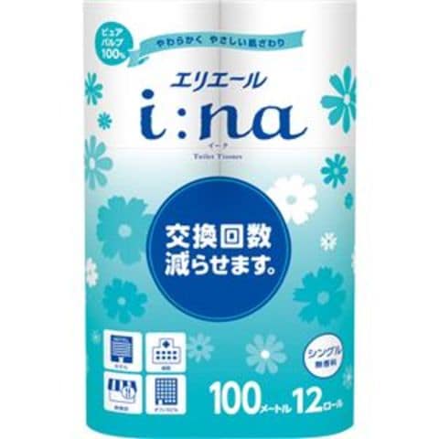 大王製紙 エリエールi：na（イーナ）トイレットティシュー シングル