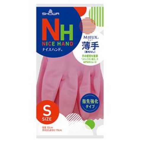 まとめ買い ショーワグローブ ナイスハンドミュー薄手 S ピンク NHMU-SP 1セット（10双）【×5セット】  【同梱不可】【代引不可】[▲][TP]