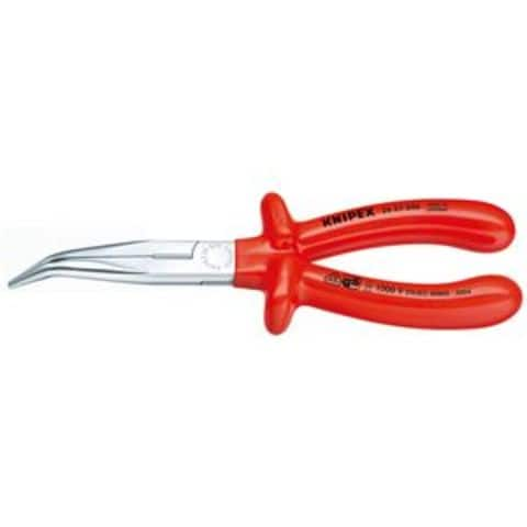 KNIPEX（クニペックス）2627-200 絶縁40゜先曲ラジオペンチ 1000V DIY 工具【同梱不可】【代引不可】[▲][TP]