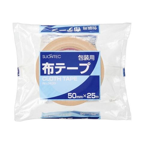 スリオンテック 布テープ No.343950mm×25m NO.3439-00 1セット(30巻) 【同梱不可】【代引不可】[▲][TP]