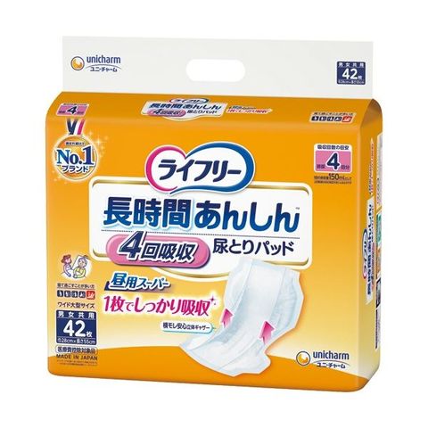 まとめ買い ユニ・チャーム ライフリー 長時間あんしん尿とりパッド 昼